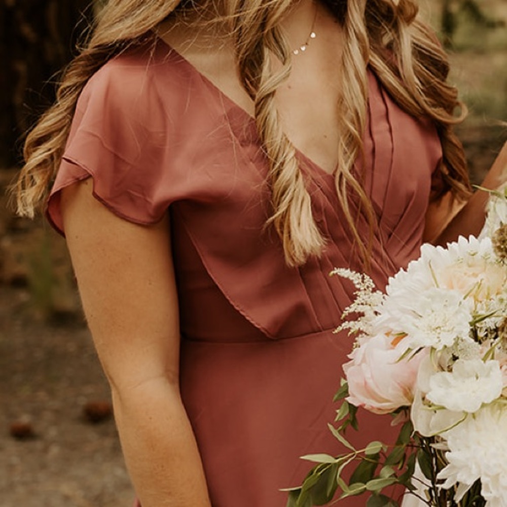 Burnt Rose Azazie Bridesmaid Dress